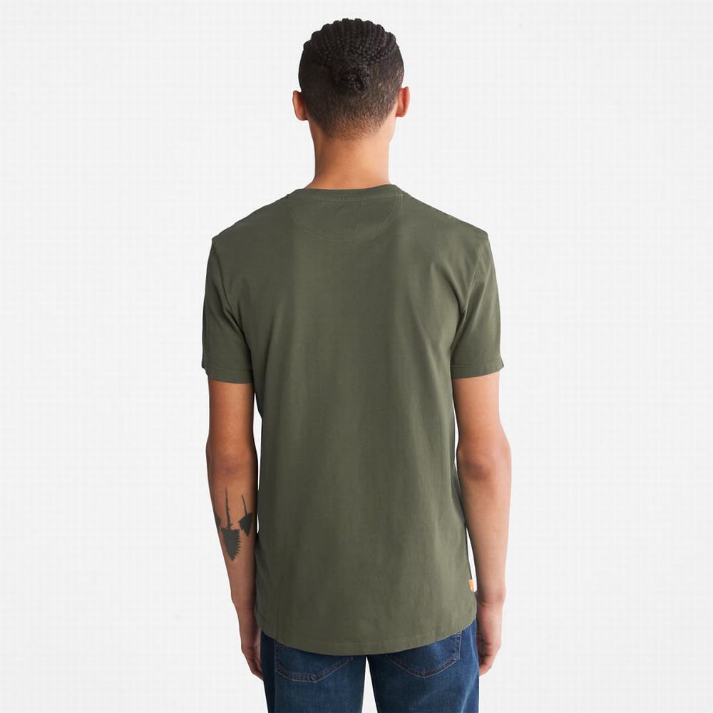 Tricko Timberland Dunstan River Pocket T-Shirt Panske Zelene | GO7230894