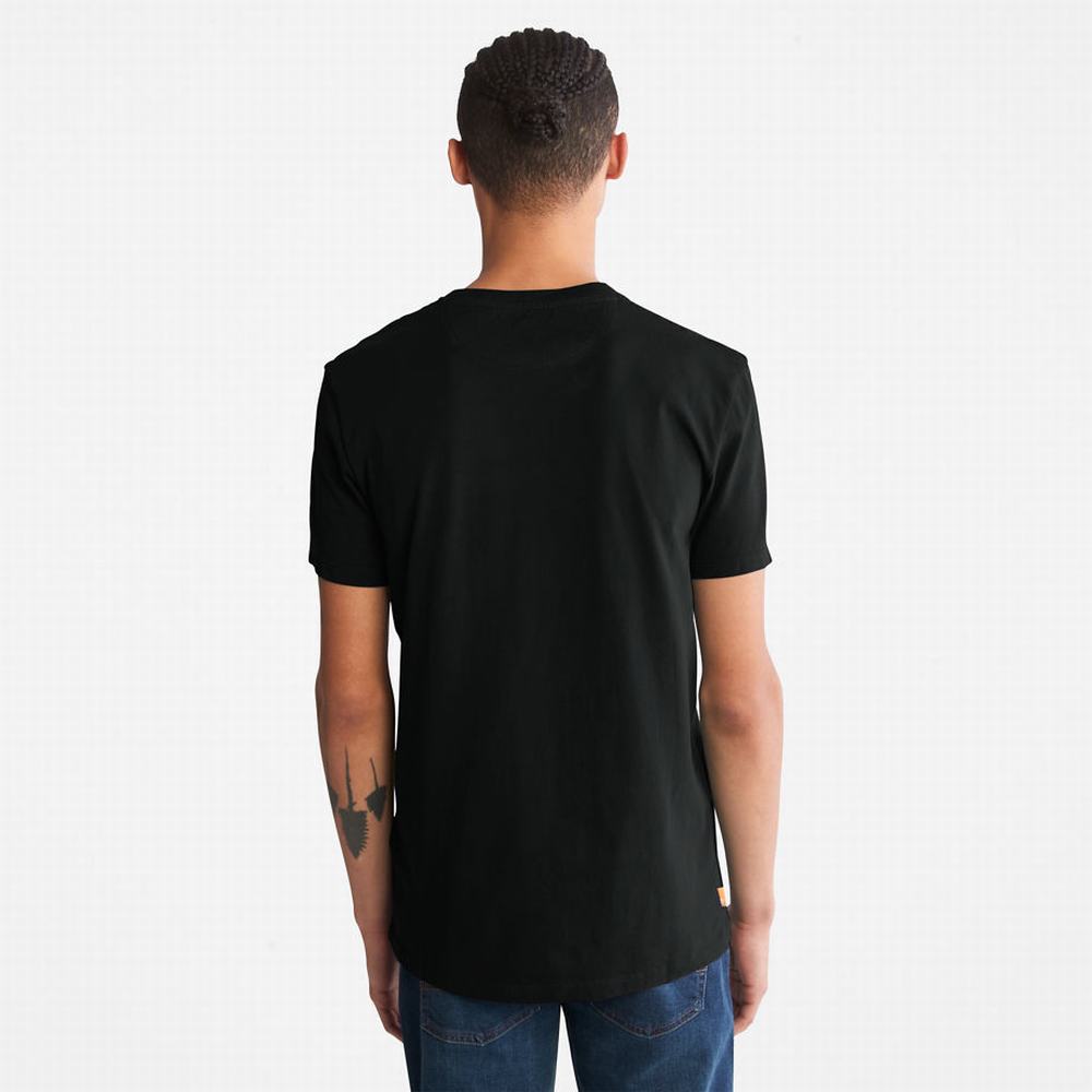 Tricko Timberland Dunstan River Pocket T-Shirt Panske Čierne | YE4308569