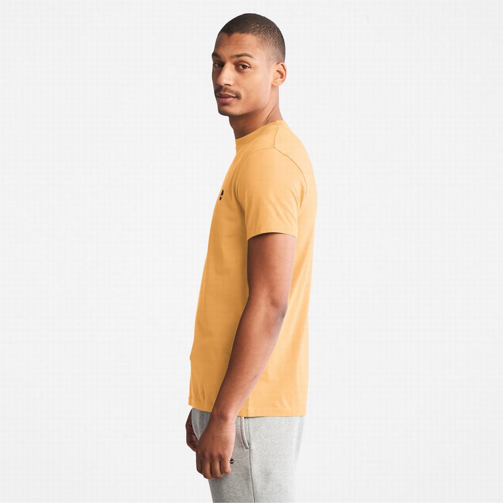 Tricko Timberland Dunstan River T-Shirt Panske Žlté | PF6892154