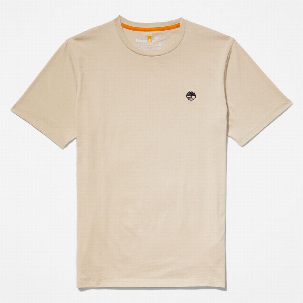 Tricko Timberland Dunstan River T-Shirt Panske Béžové | SR7251840