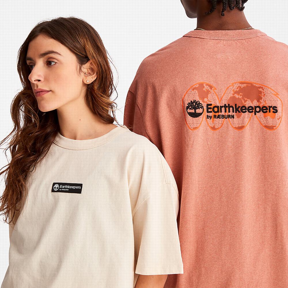 Tricko Timberland Earthkeepers® by Raeburn Archive Globe T-Shirt Damske Béžové | BJ8470153