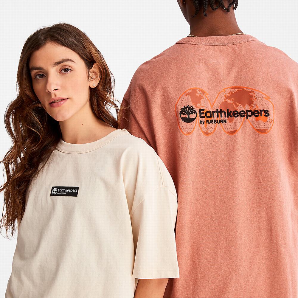 Tricko Timberland Earthkeepers® by Raeburn Archive Globe T-Shirt Panske Oranžové | FV7428651