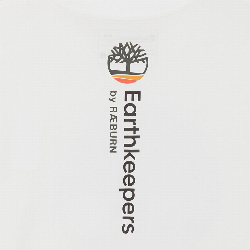 Tricko Timberland Earthkeepers® by Raeburn All Gender Logo T-Shirt Panske Biele | LP9472503