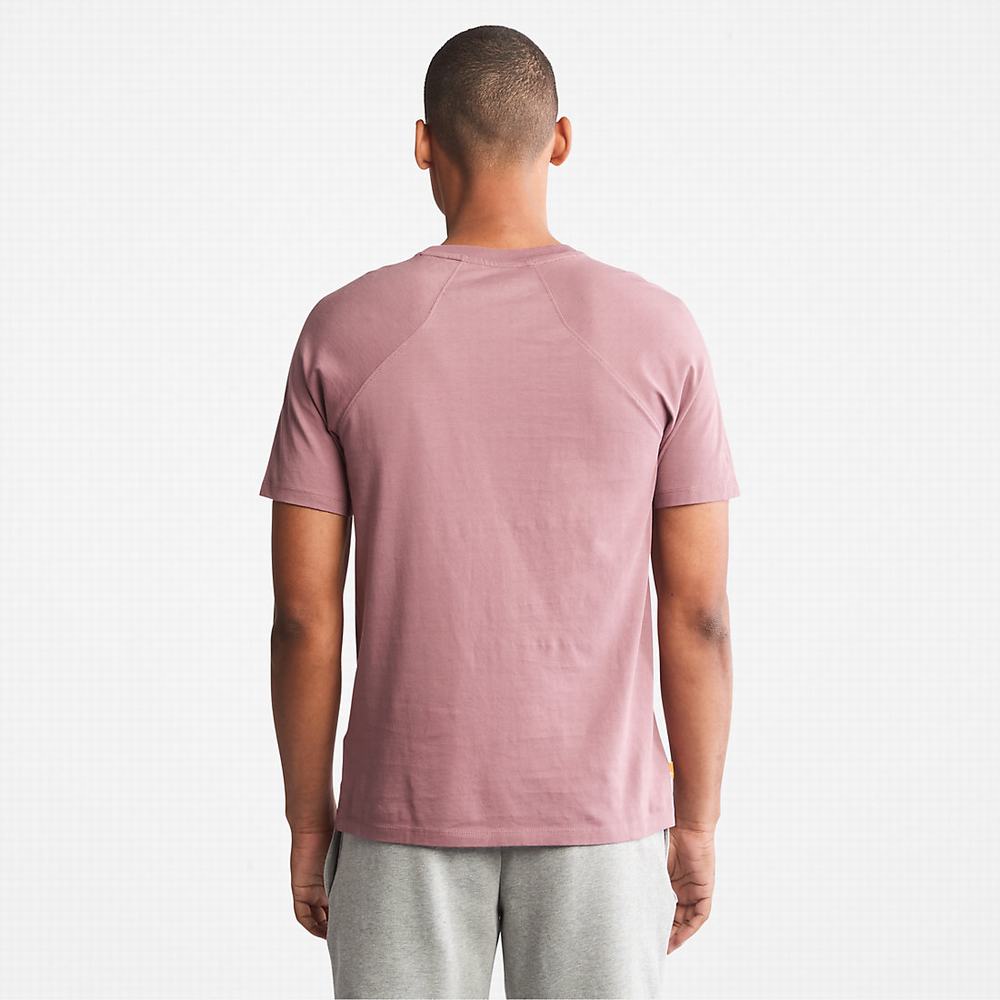 Tricko Timberland Eco-Ready Supima® Bavlnene TimberFresh™ T-Shirt Panske Ruzove | FC6823759