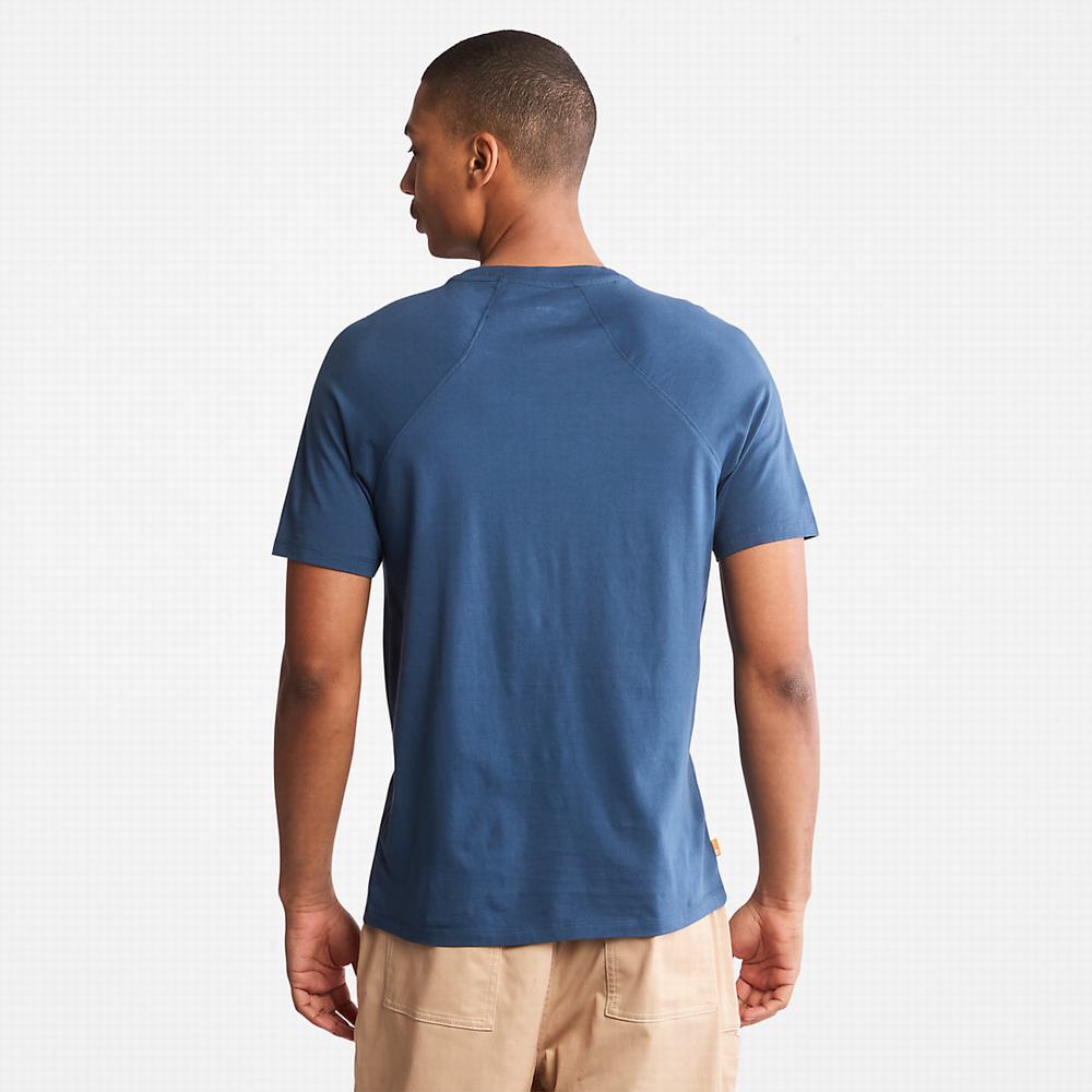 Tricko Timberland Eco-Ready Supima® Bavlnene TimberFresh™ T-Shirt Panske Tmavo Modre | NP5732481