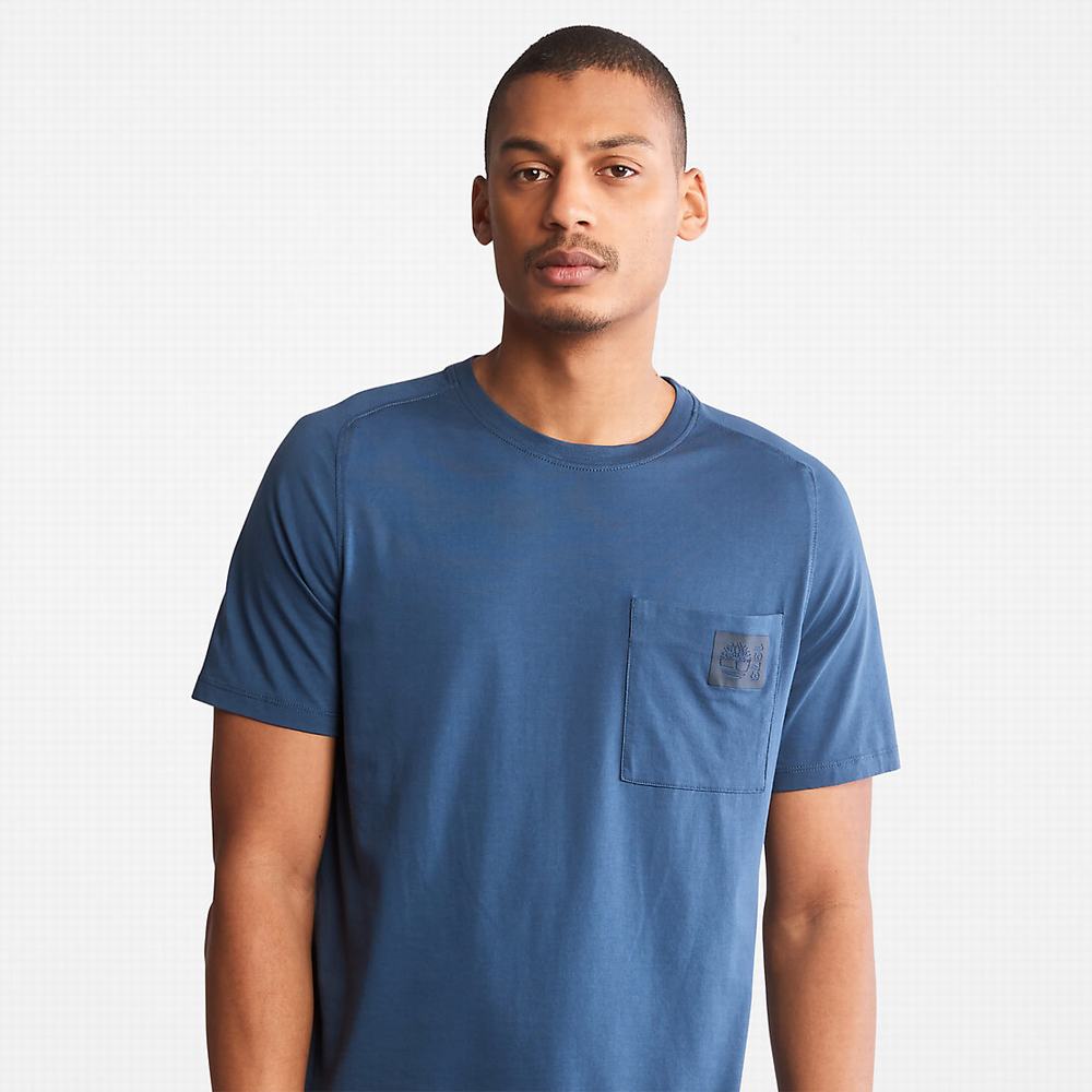 Tricko Timberland Eco-Ready Supima® Bavlnene TimberFresh™ T-Shirt Panske Tmavo Modre | NP5732481