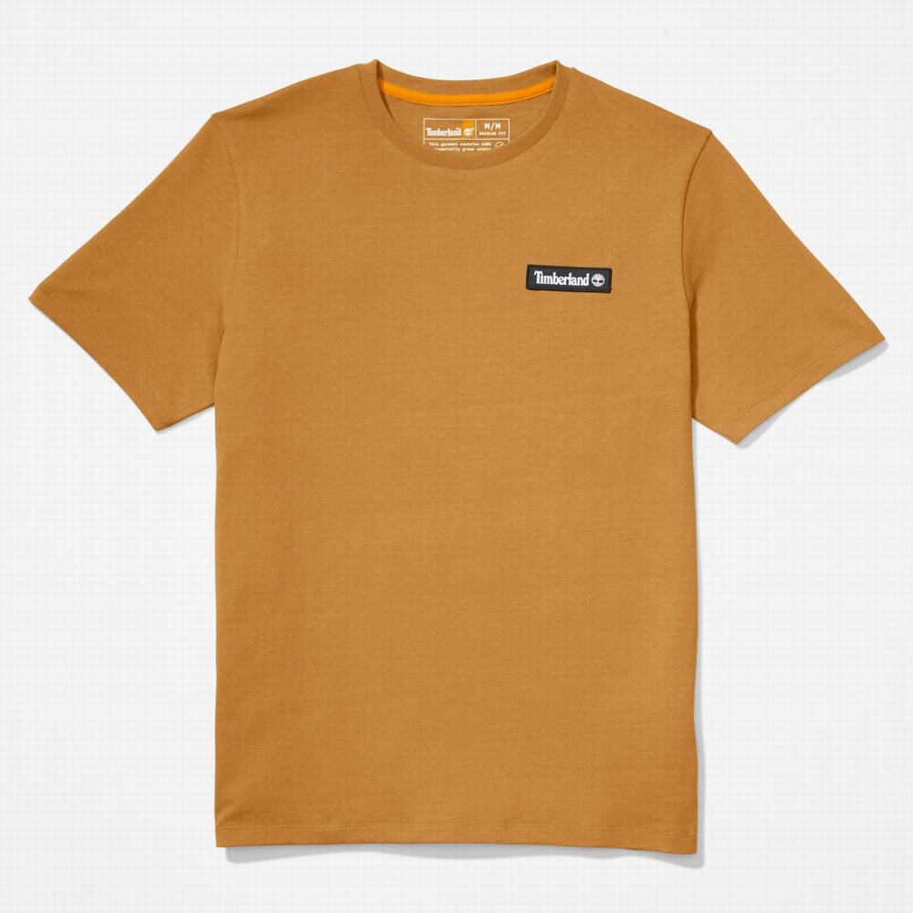 Tricko Timberland Heavyweight Logo T-Shirt Damske Hnede | DH3748152