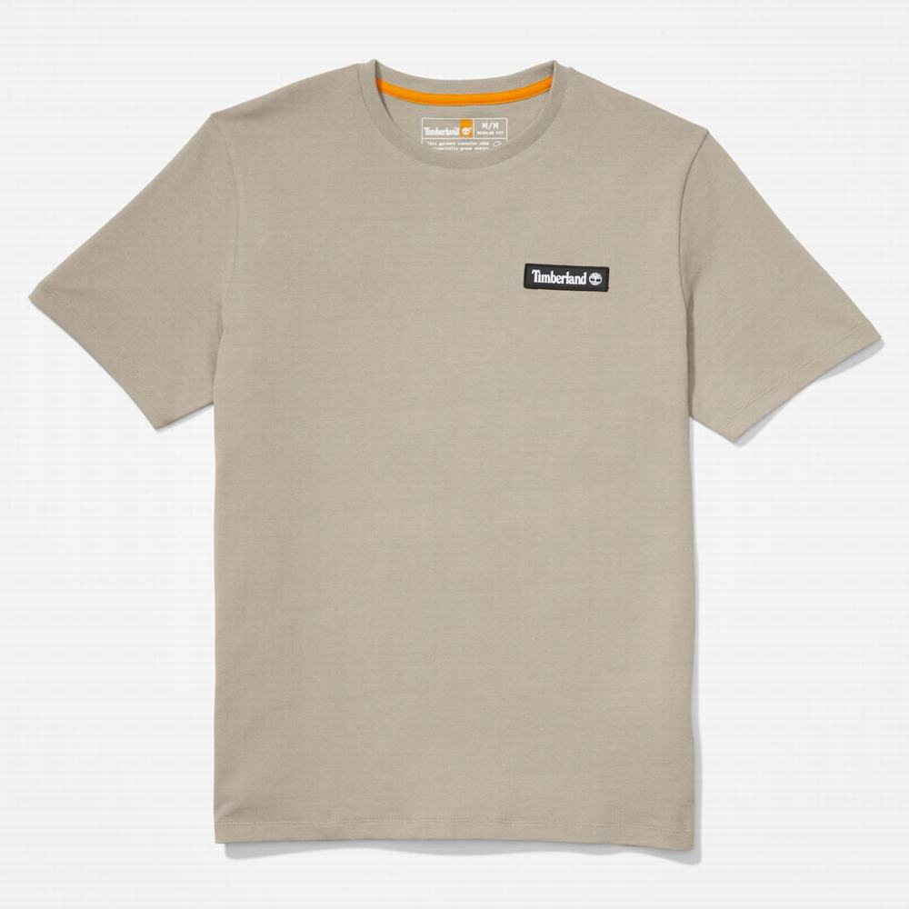 Tricko Timberland Heavyweight Logo T-Shirt Damske Taupe | WF3682170