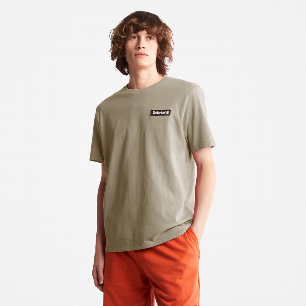 Tricko Timberland Heavyweight Logo T-Shirt Damske Taupe | WF3682170