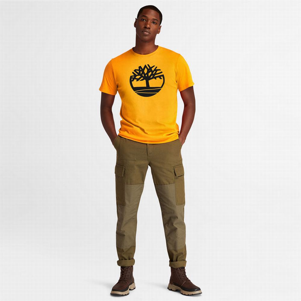 Tricko Timberland Kennebec River Tree Logo T-Shirt Panske Oranžové | OR3167905