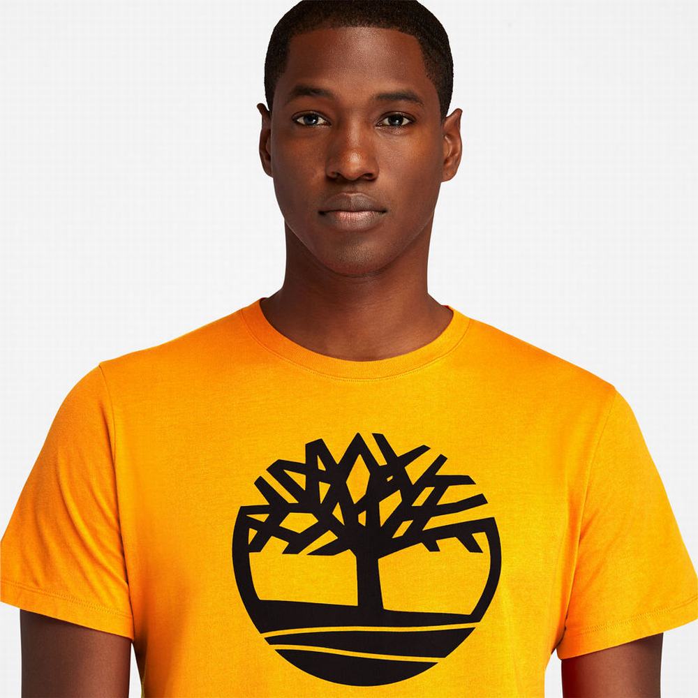 Tricko Timberland Kennebec River Tree Logo T-Shirt Panske Oranžové | OR3167905