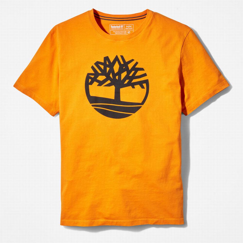 Tricko Timberland Kennebec River Tree Logo T-Shirt Panske Oranžové | OR3167905