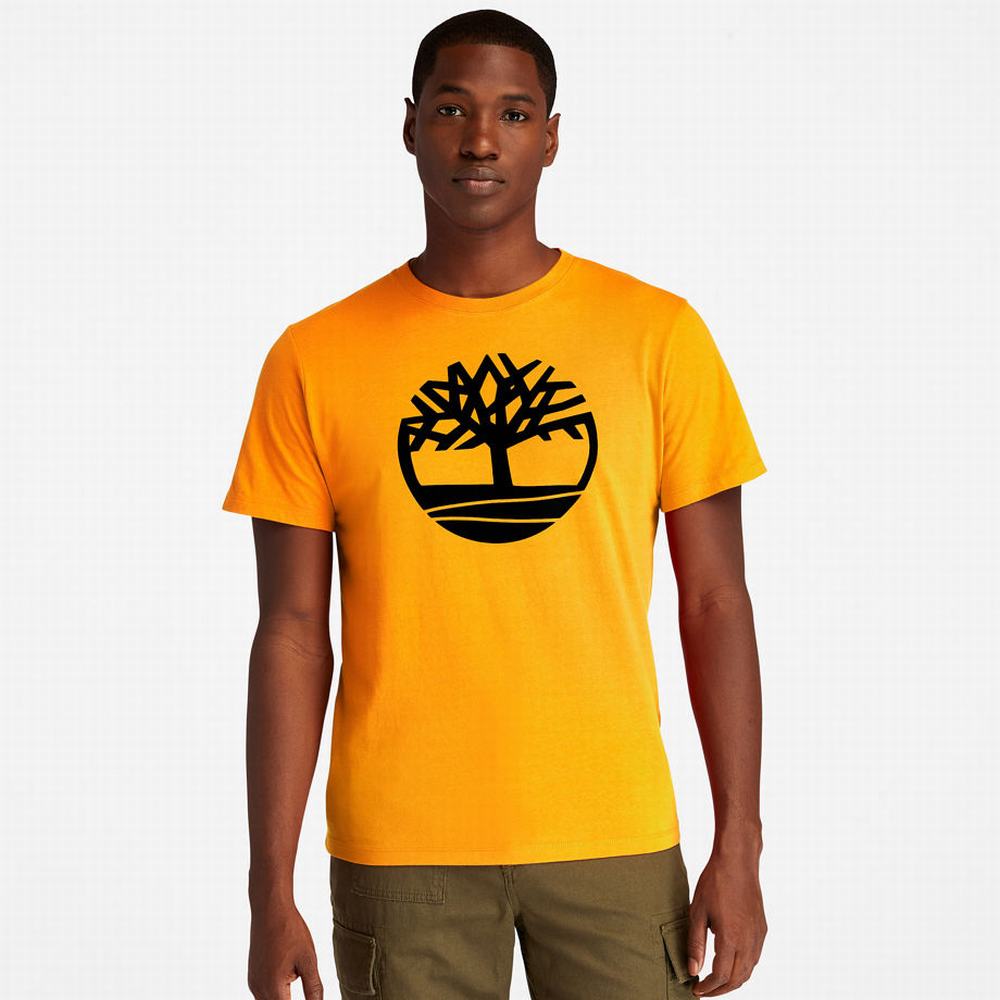 Tricko Timberland Kennebec River Tree Logo T-Shirt Panske Oranžové | OR3167905