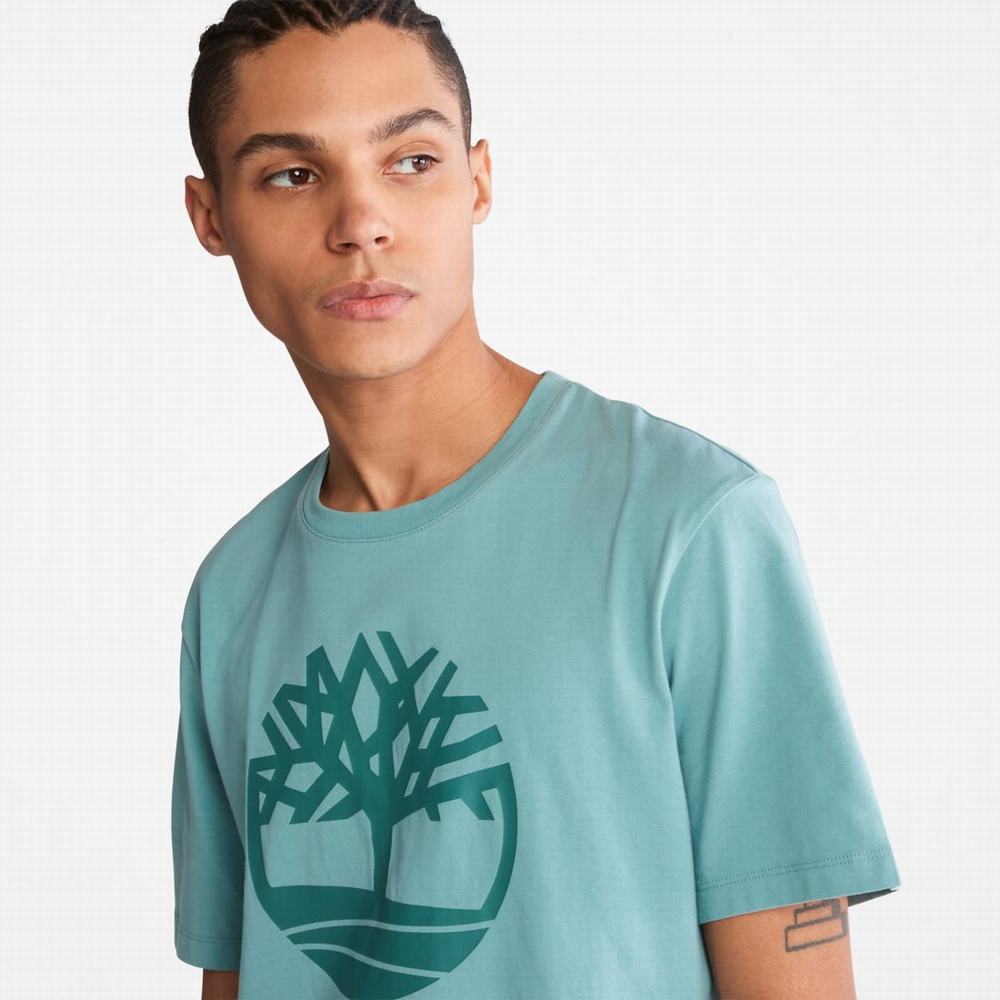 Tricko Timberland Kennebec River Tree-Logo Tee Panske Modre | QF4296308