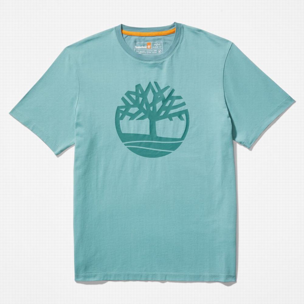 Tricko Timberland Kennebec River Tree-Logo Tee Panske Modre | QF4296308