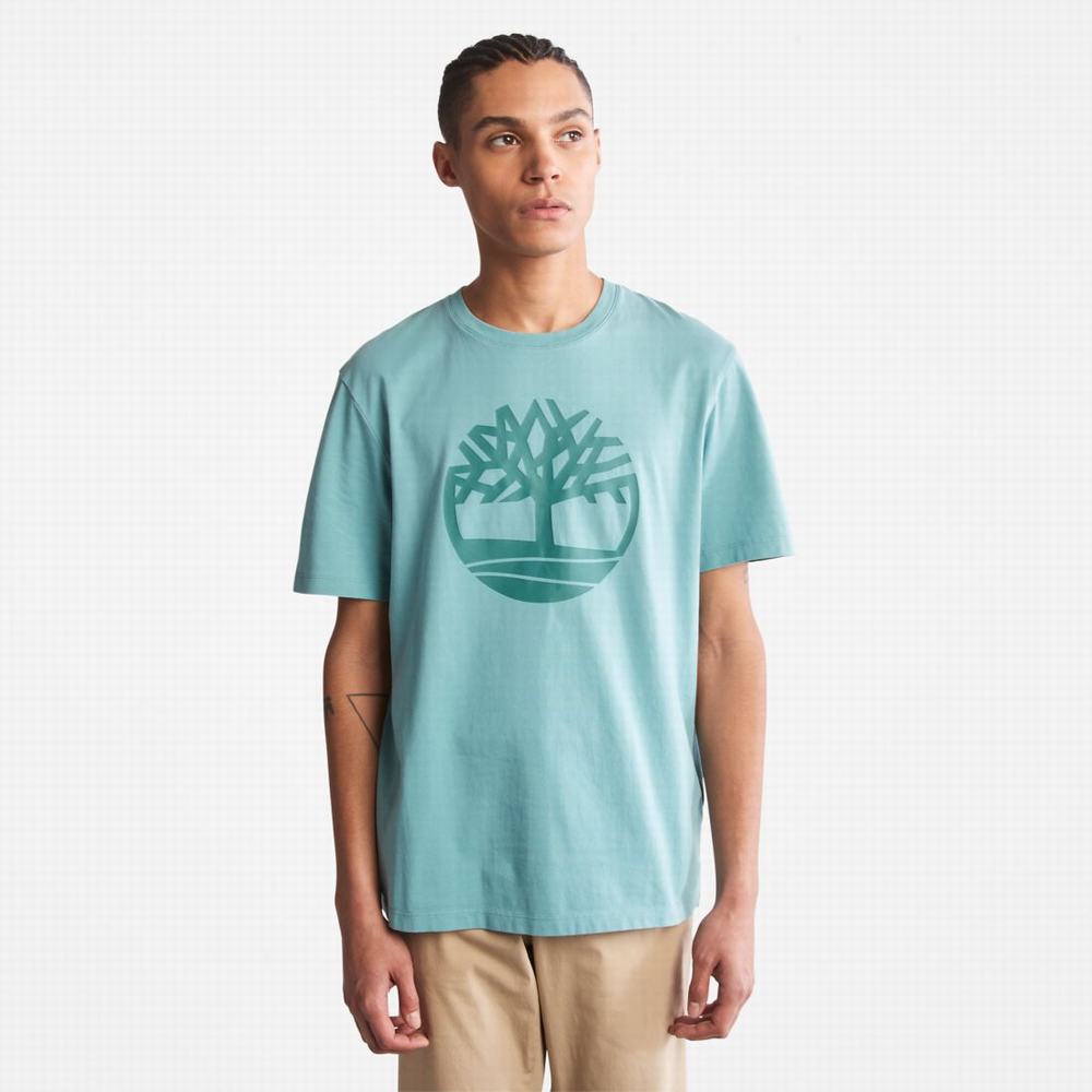 Tricko Timberland Kennebec River Tree-Logo Tee Panske Modre | QF4296308