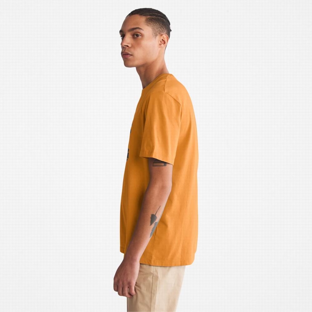 Tricko Timberland Kennebec River Tree-Logo Tee Panske Hnede | SB3147502