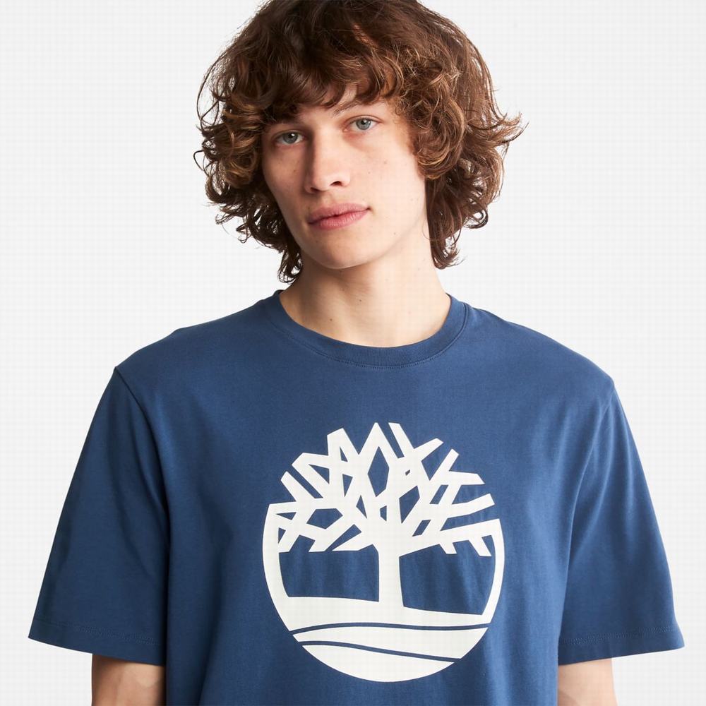 Tricko Timberland Kennebec River Tree-Logo Tee Panske Tmavo | WG0634791