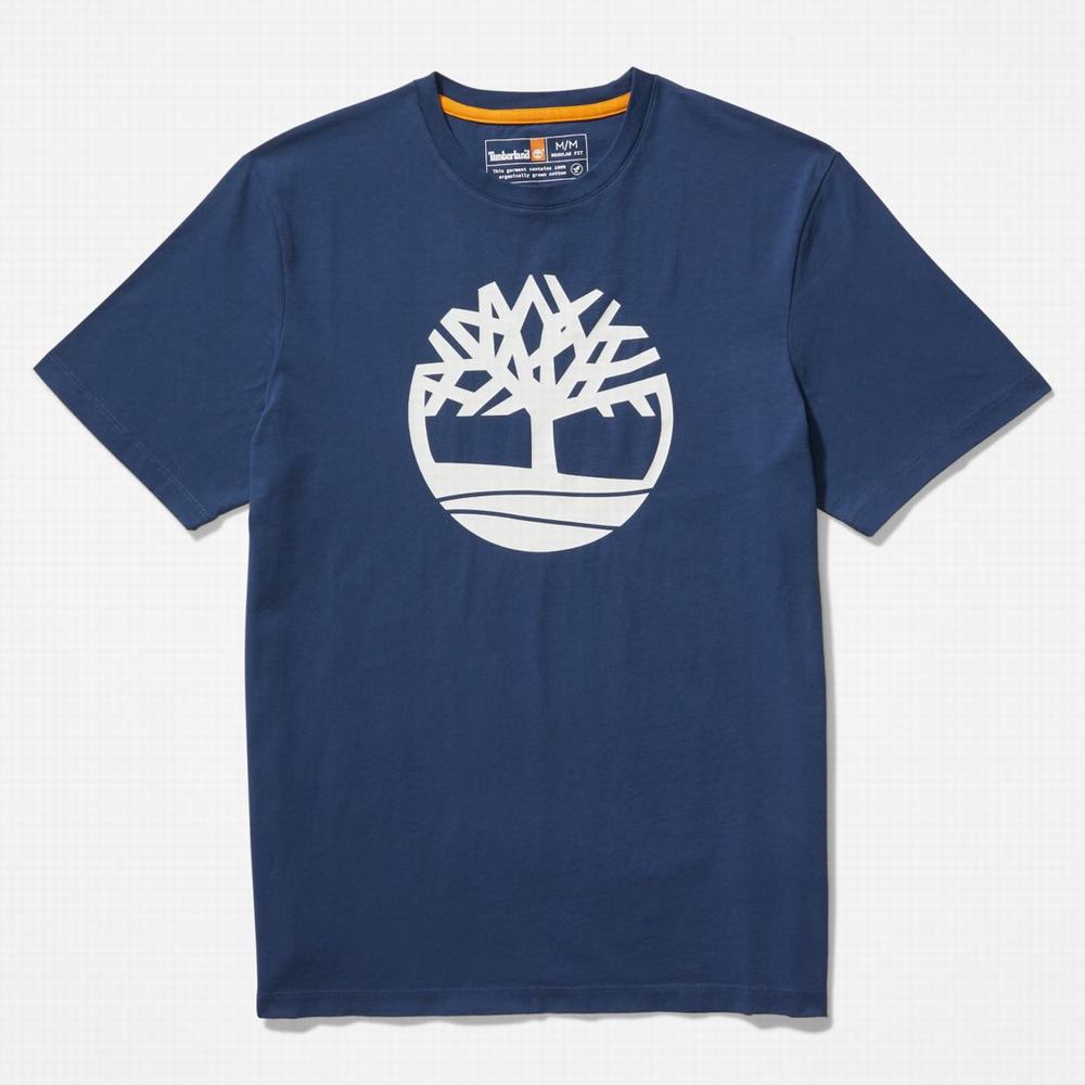 Tricko Timberland Kennebec River Tree-Logo Tee Panske Tmavo | WG0634791