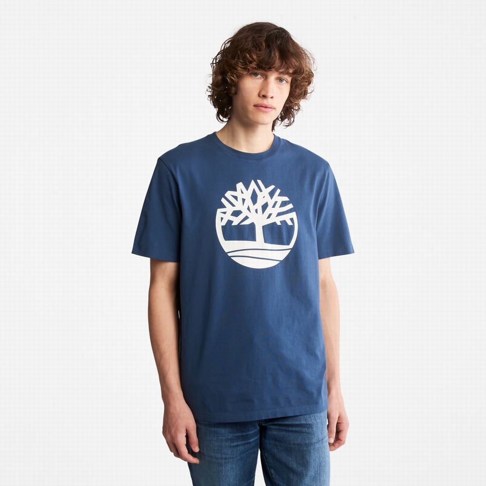 Tricko Timberland Kennebec River Tree-Logo Tee Panske Tmavo | WG0634791