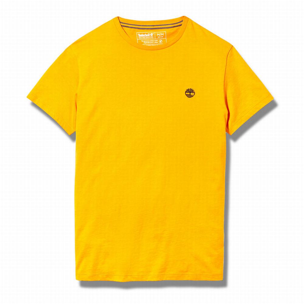 Tricko Timberland Kratke Sleeve Slim Logo Tee Panske Oranžové | RB3692045