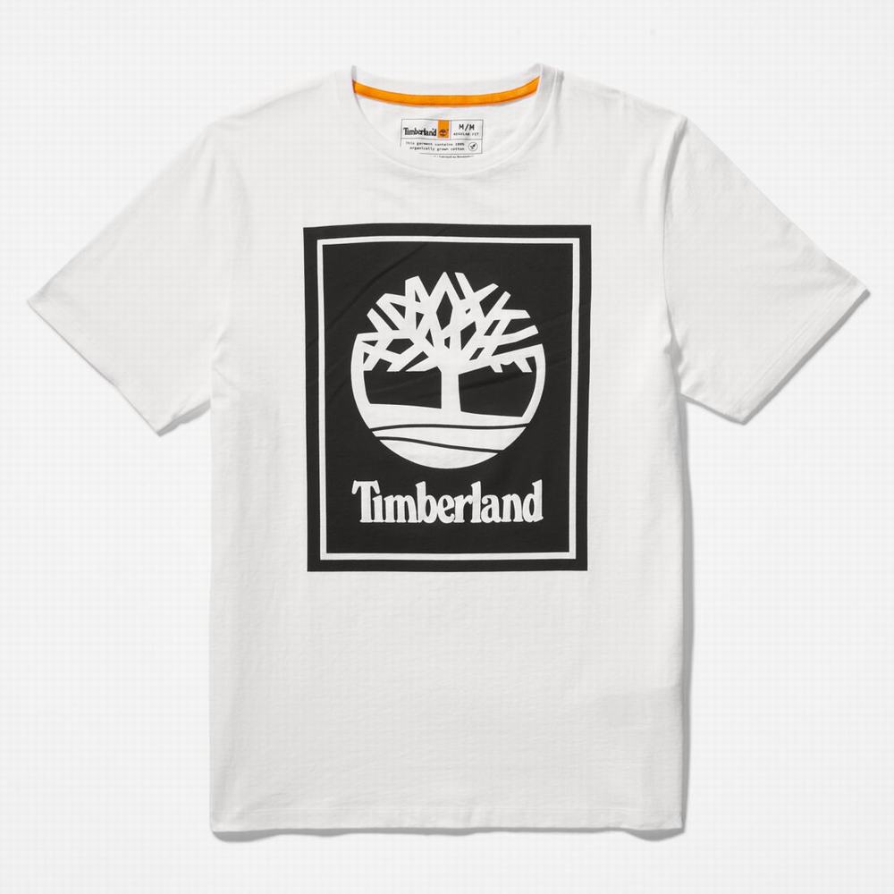 Tricko Timberland Logo T-Shirt Damske Biele Čierne | SM3942081