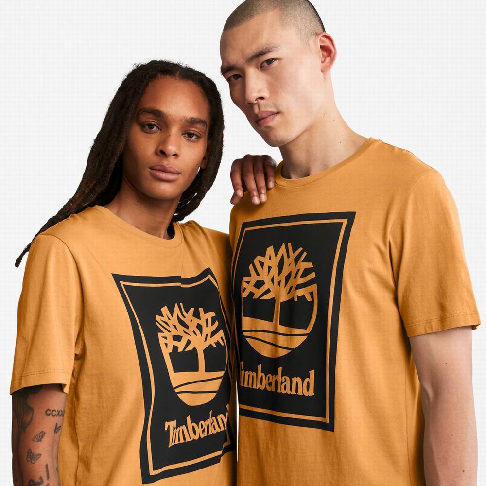 Tricko Timberland Logo T-Shirt Damske Hnede Čierne | SO5286417