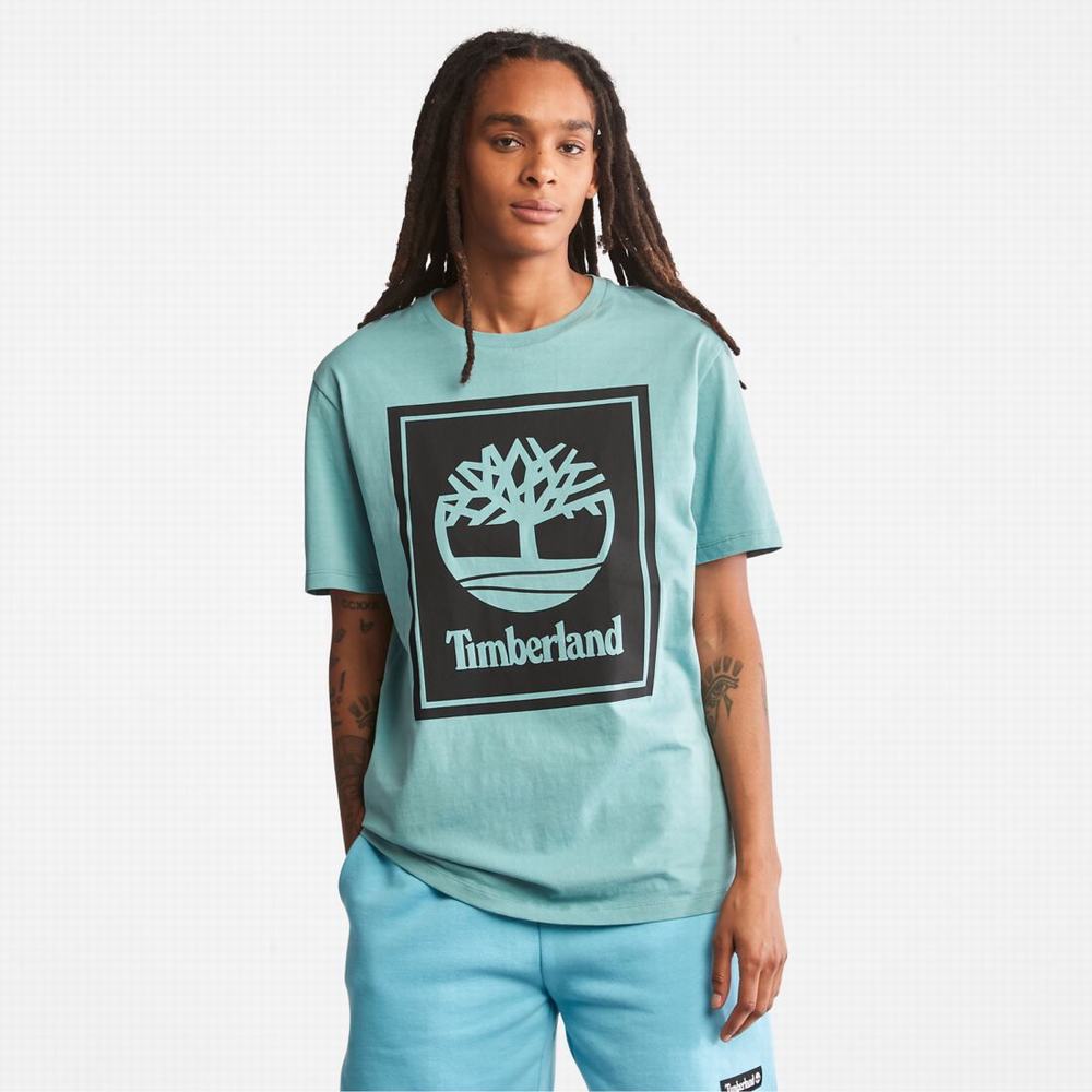 Tricko Timberland Logo T-Shirt Panske Modre Čierne | HO9418203