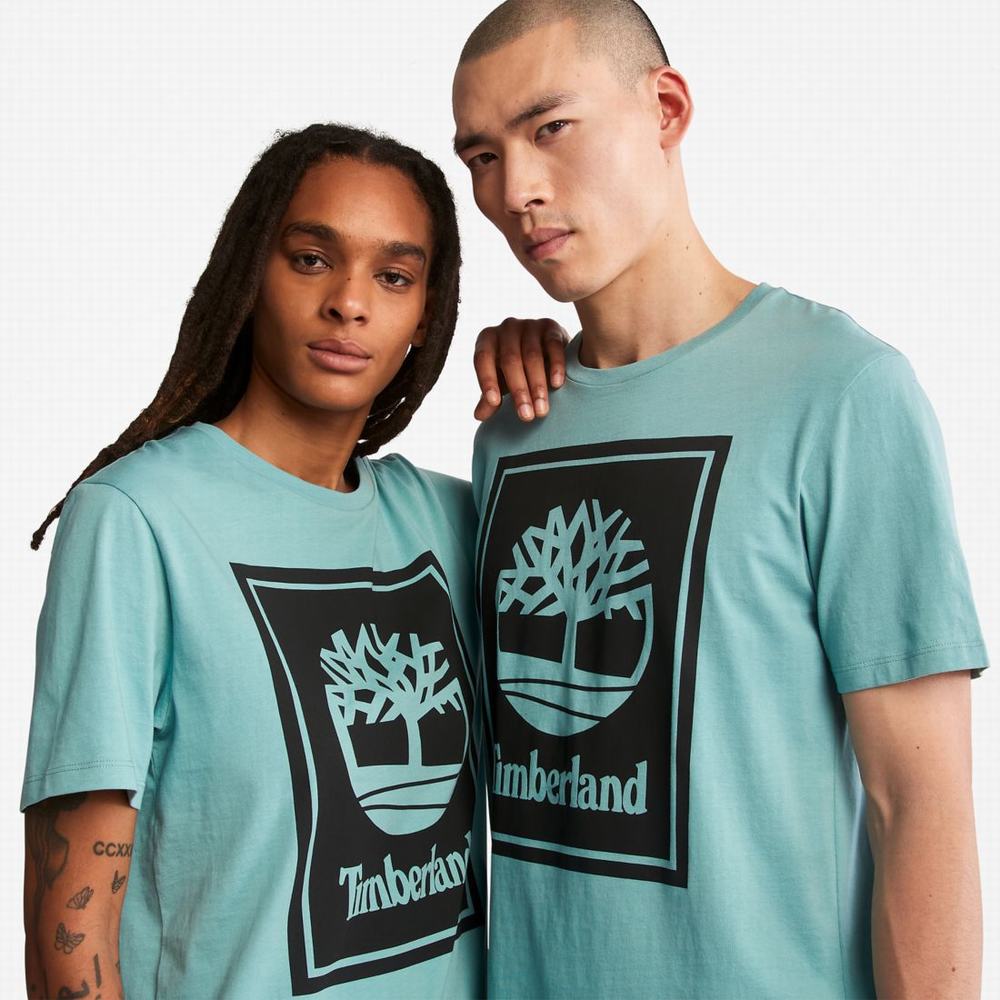 Tricko Timberland Logo T-Shirt Panske Modre Čierne | HO9418203