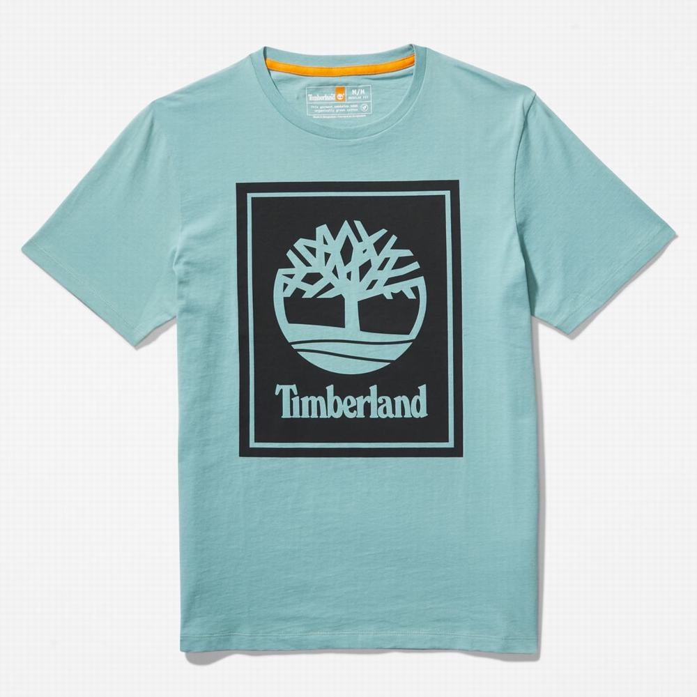 Tricko Timberland Logo T-Shirt Panske Modre Čierne | HO9418203