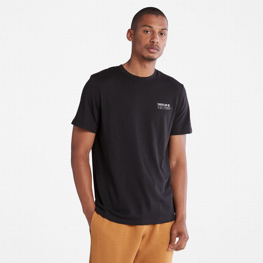 Tricko Timberland Luxe Pohodlie Essentials Tencel™ x Refibra™ T-Shirt Panske Čierne | GO4135906