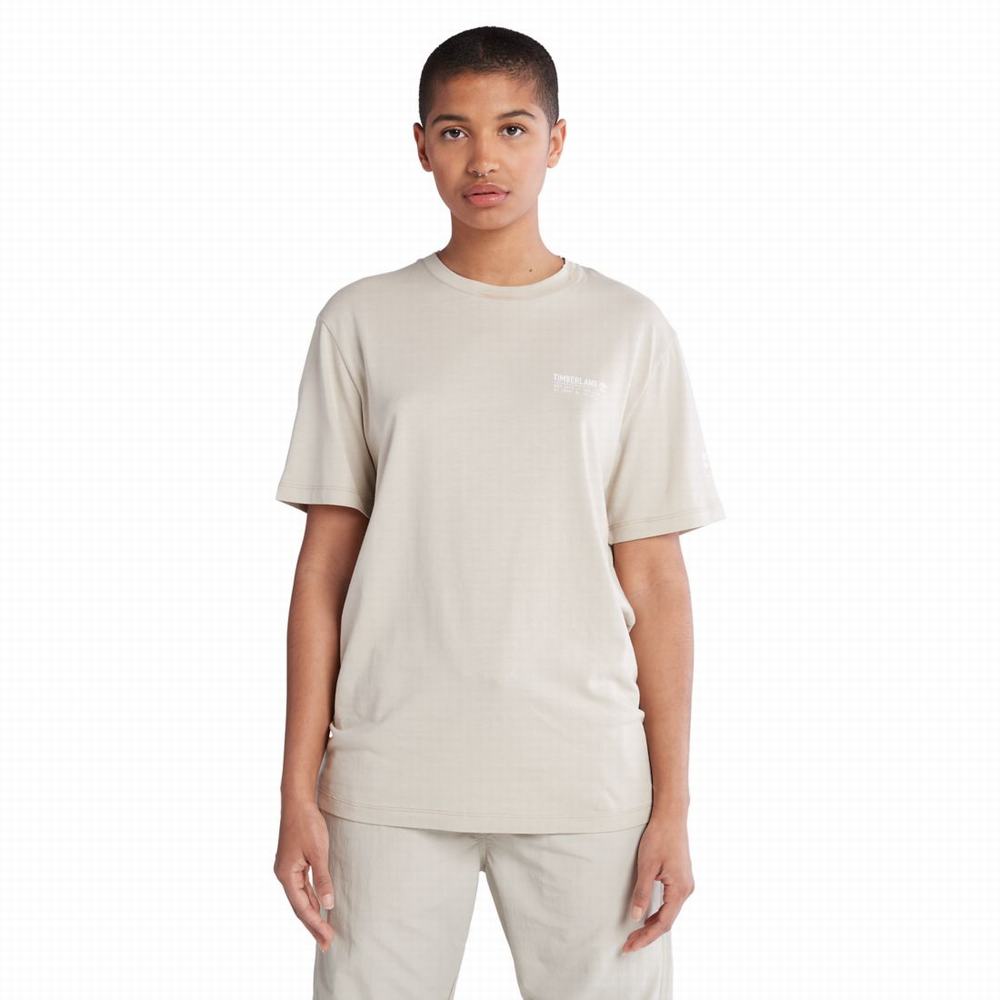 Tricko Timberland Luxe Pohodlie T-Shirt Damske Taupe | GT9302816