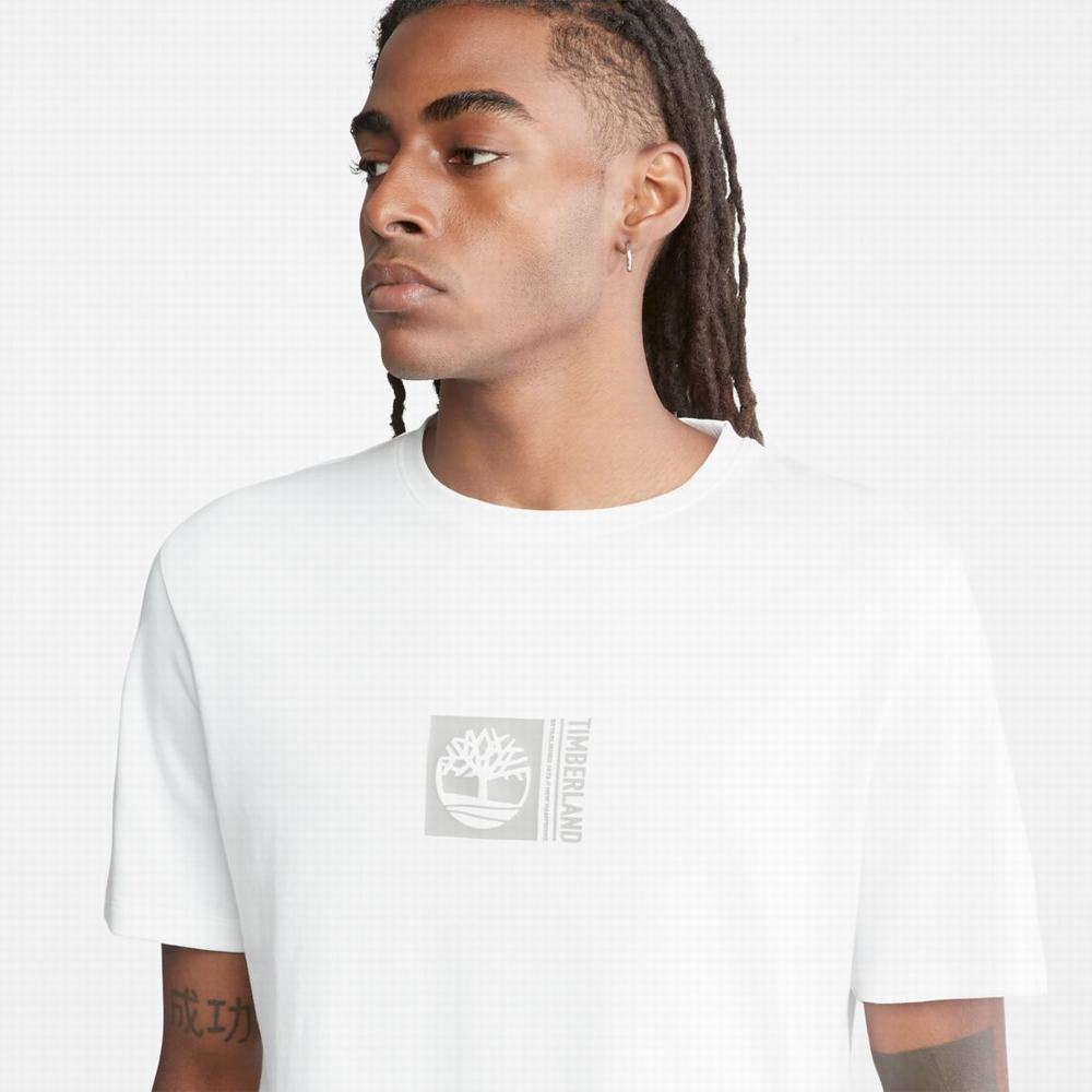 Tricko Timberland Mini-Logo T-Shirt with TimberFresh™ Technológie T-Shirt Panske Biele | OF5132967