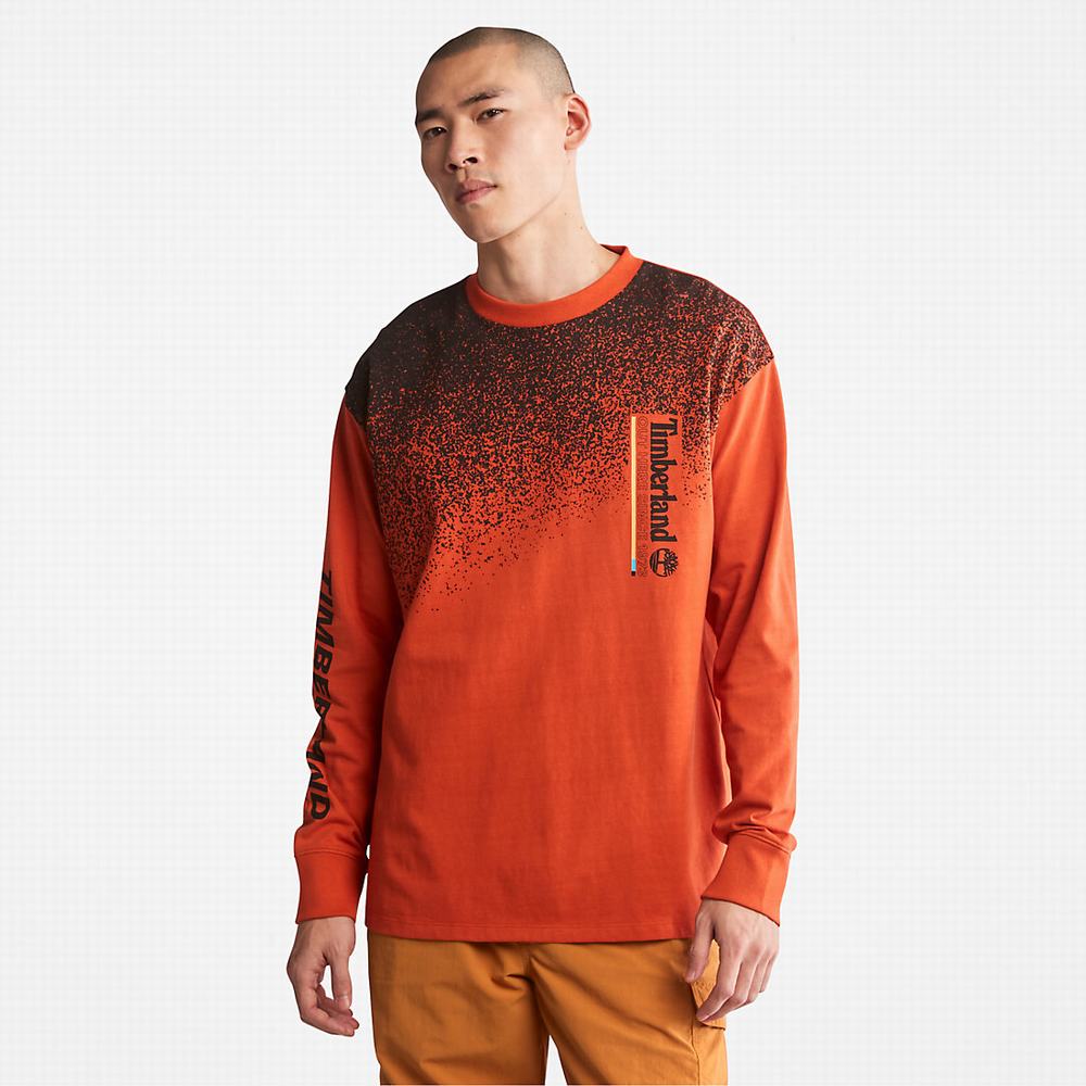 Tricko Timberland Outdoor Archive Long-sleeved Graphic T-Shirt Damske Oranžové | BP4367921