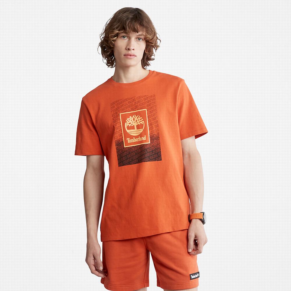 Tricko Timberland Outdoor Archive T-Shirt Panske Oranžové | KE8623479