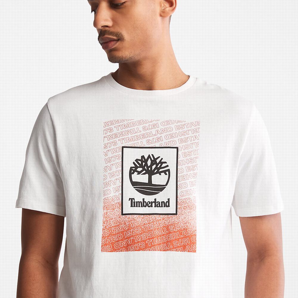 Tricko Timberland Outdoor Archive T-Shirt Panske Biele | MC2164783