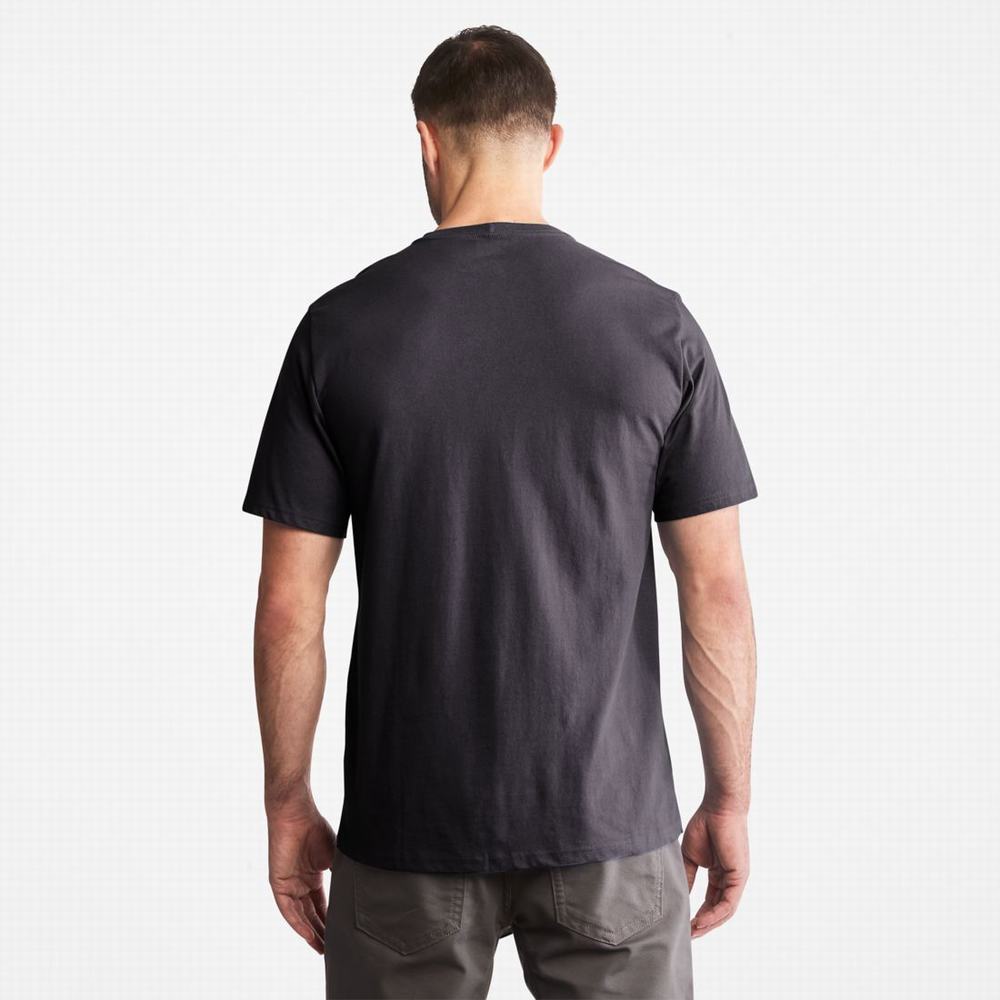 Tricko Timberland PRO® Base Plate Blended Kratke-Sleeve T-Shirt Panske Námornícka Modrá | JQ8625943