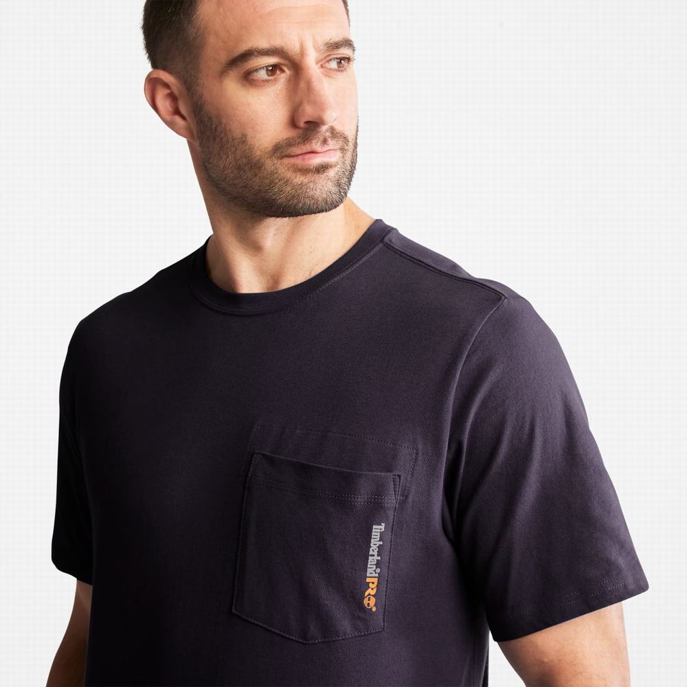 Tricko Timberland PRO® Base Plate Blended Kratke-Sleeve T-Shirt Panske Námornícka Modrá | JQ8625943