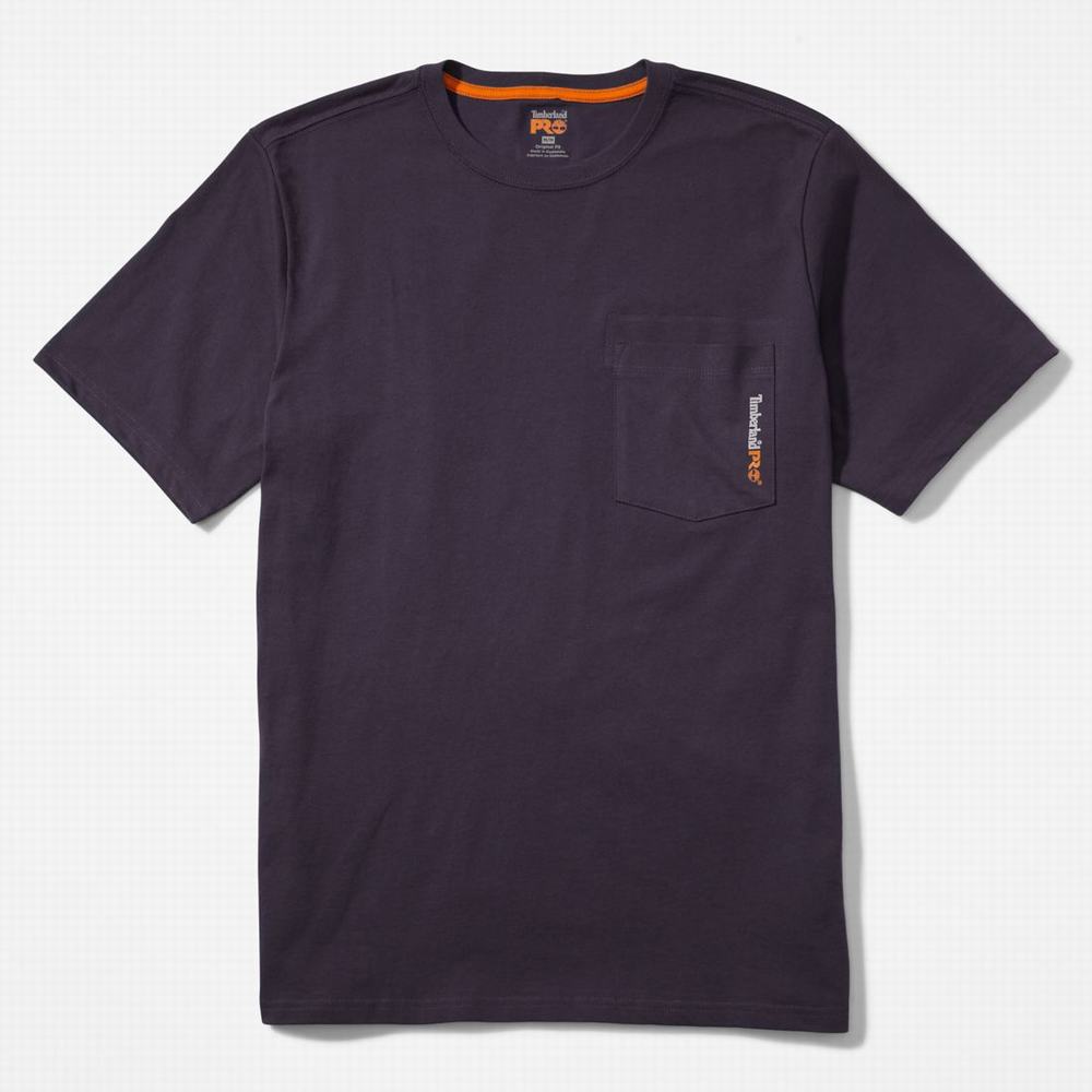 Tricko Timberland PRO® Base Plate Blended Kratke-Sleeve T-Shirt Panske Námornícka Modrá | JQ8625943