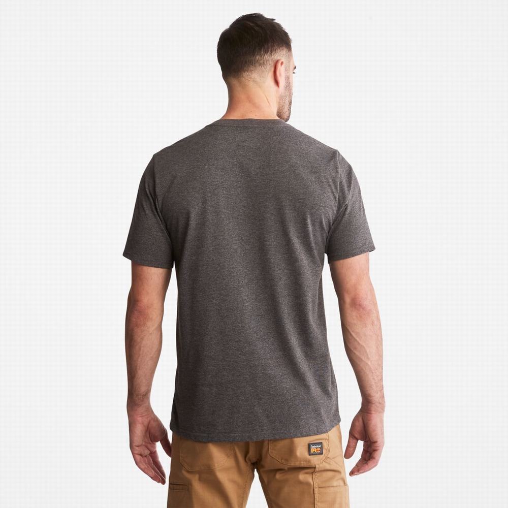 Tricko Timberland PRO® Base Plate Blended Kratke-Sleeve T-Shirt Panske Tmavo Siva | LU1374286