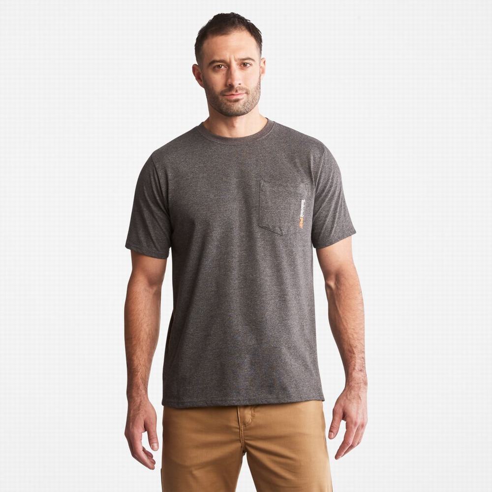 Tricko Timberland PRO® Base Plate Blended Kratke-Sleeve T-Shirt Panske Tmavo Siva | LU1374286