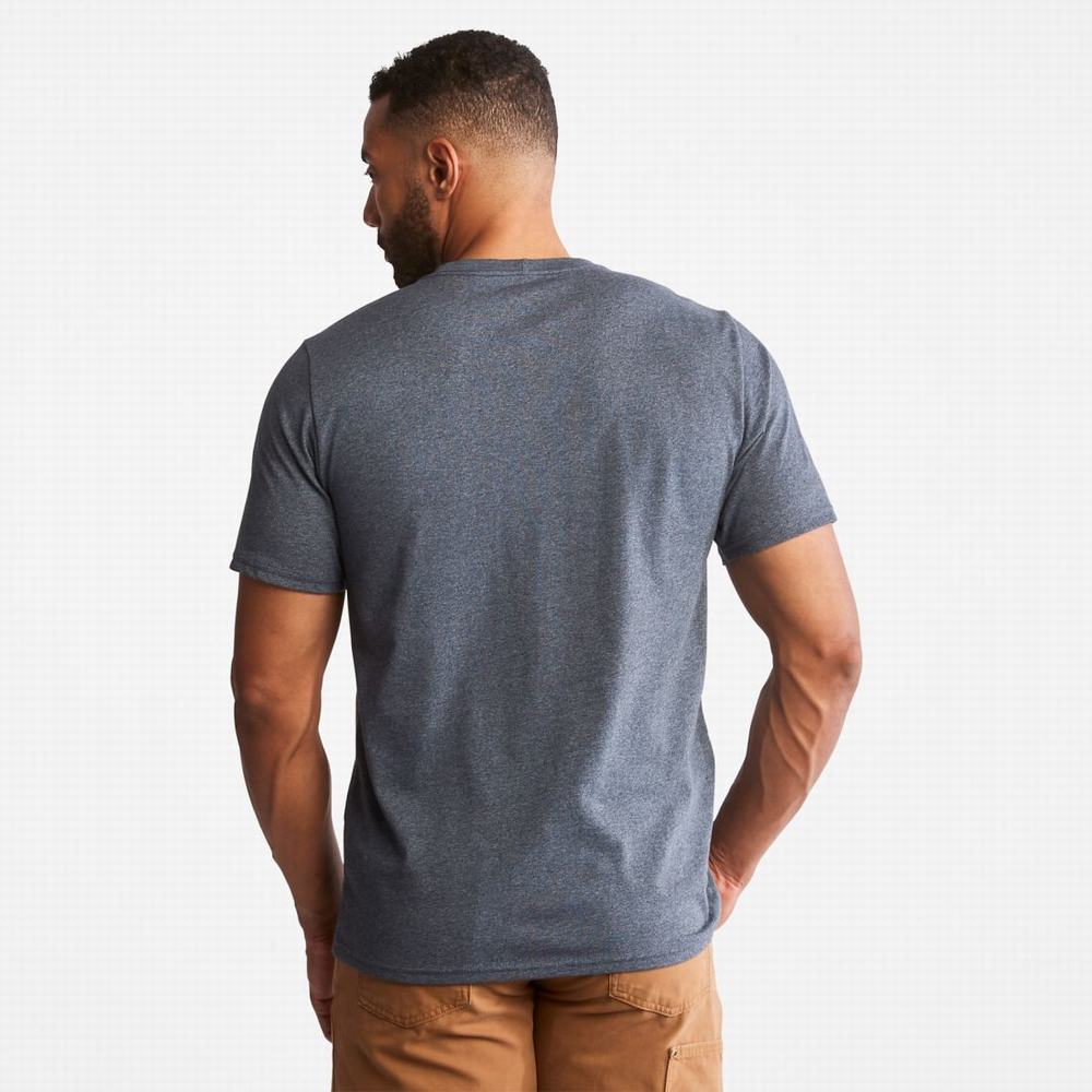 Tricko Timberland PRO® Base Plate Blended Kratke-Sleeve T-Shirt Panske Námornícka Modrá | RS7315849