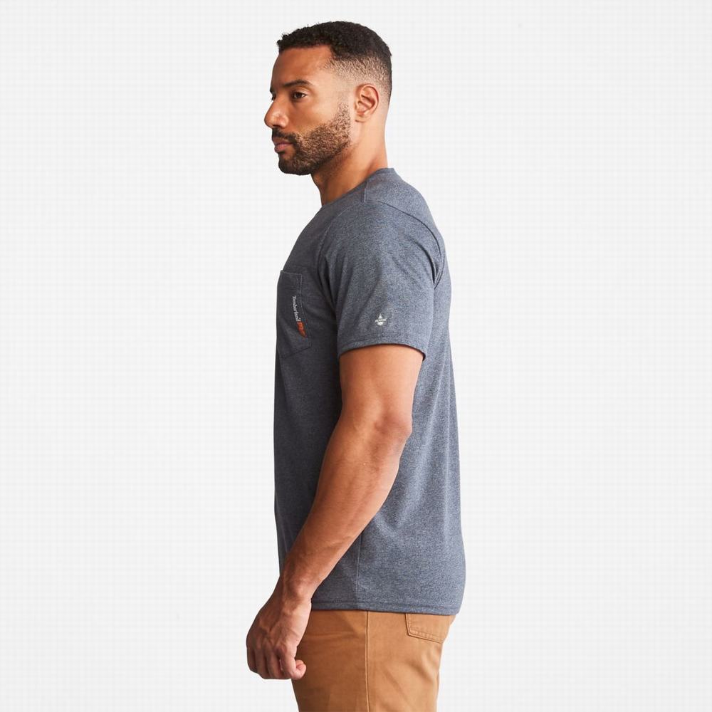 Tricko Timberland PRO® Base Plate Blended Kratke-Sleeve T-Shirt Panske Námornícka Modrá | RS7315849