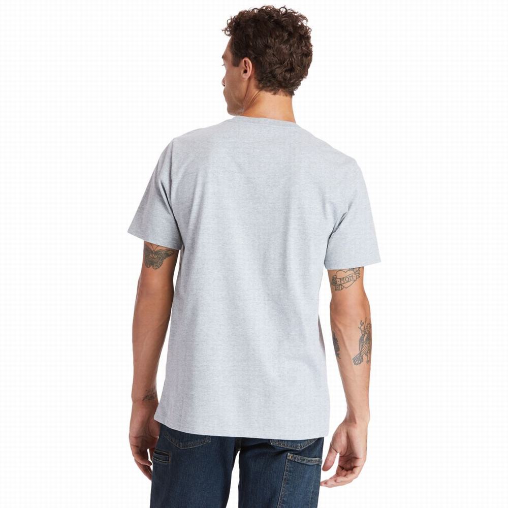 Tricko Timberland PRO® Base Plate Blended Kratke-Sleeve T-Shirt Panske Siva | SP9027416