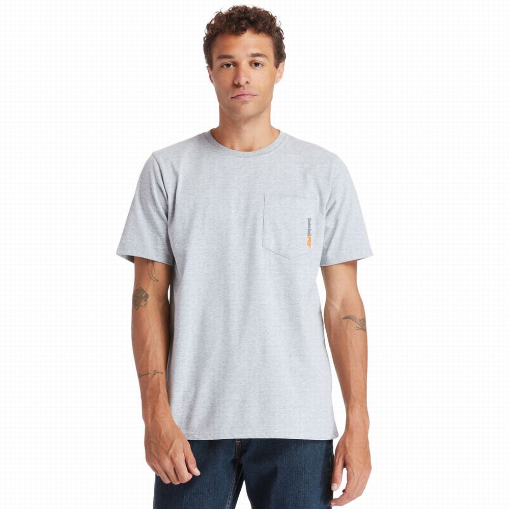 Tricko Timberland PRO® Base Plate Blended Kratke-Sleeve T-Shirt Panske Siva | SP9027416