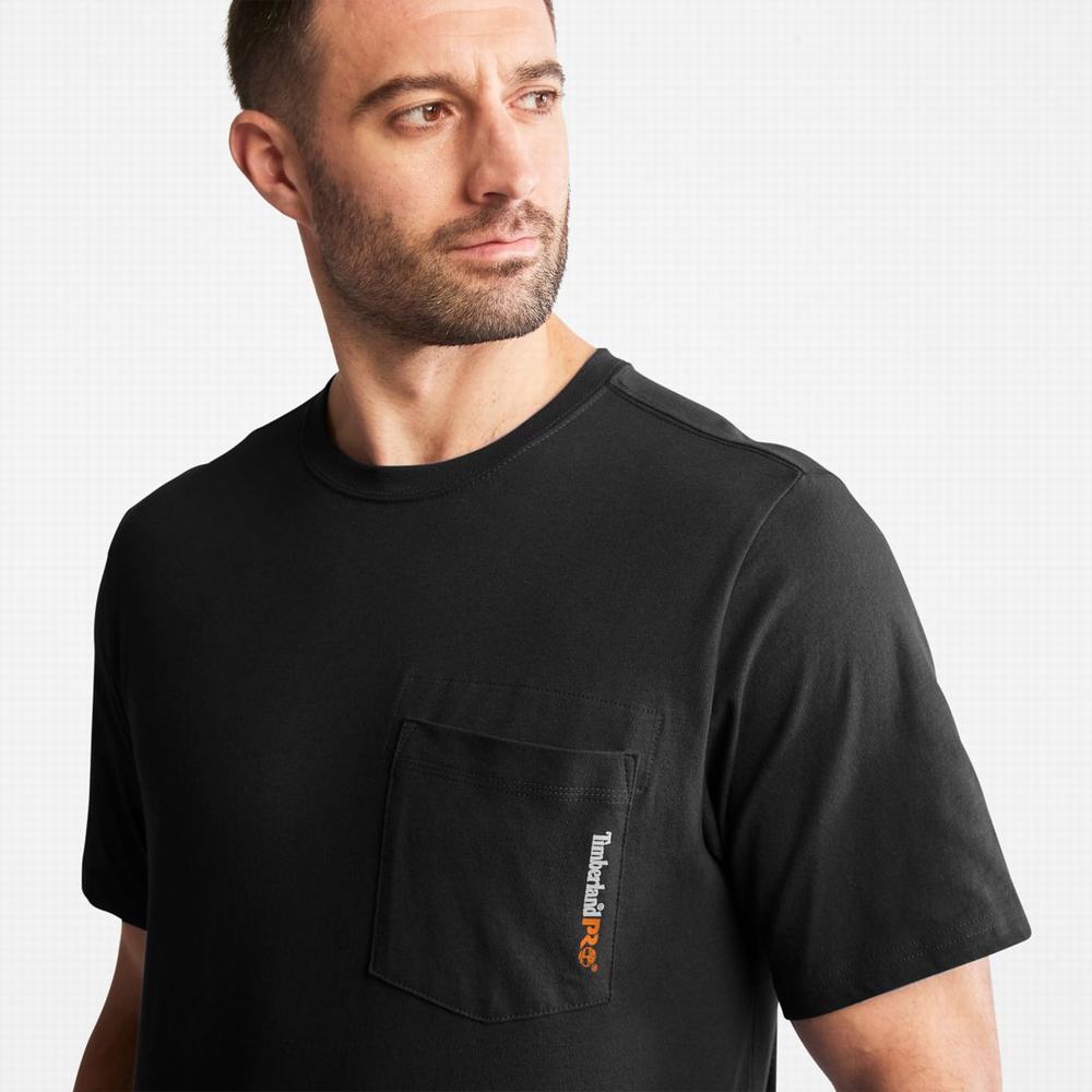 Tricko Timberland PRO® Base Plate Blended Kratke-Sleeve T-Shirt Panske Čierne | WT7480623