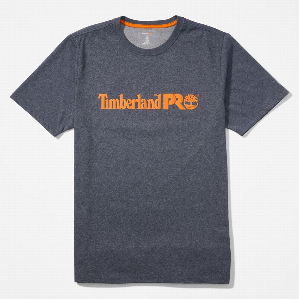 Tricko Timberland PRO® Base Plate Kratke-Sleeve Logo T-Shirt Panske Námornícka Modrá | IC6183059