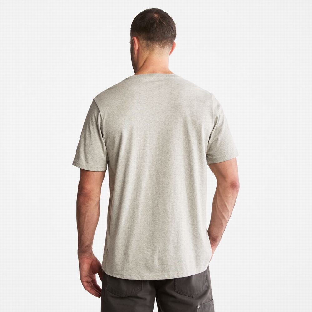 Tricko Timberland PRO® Base Plate Kratke-Sleeve Logo T-Shirt Panske Svetlo Siva | NT8731254