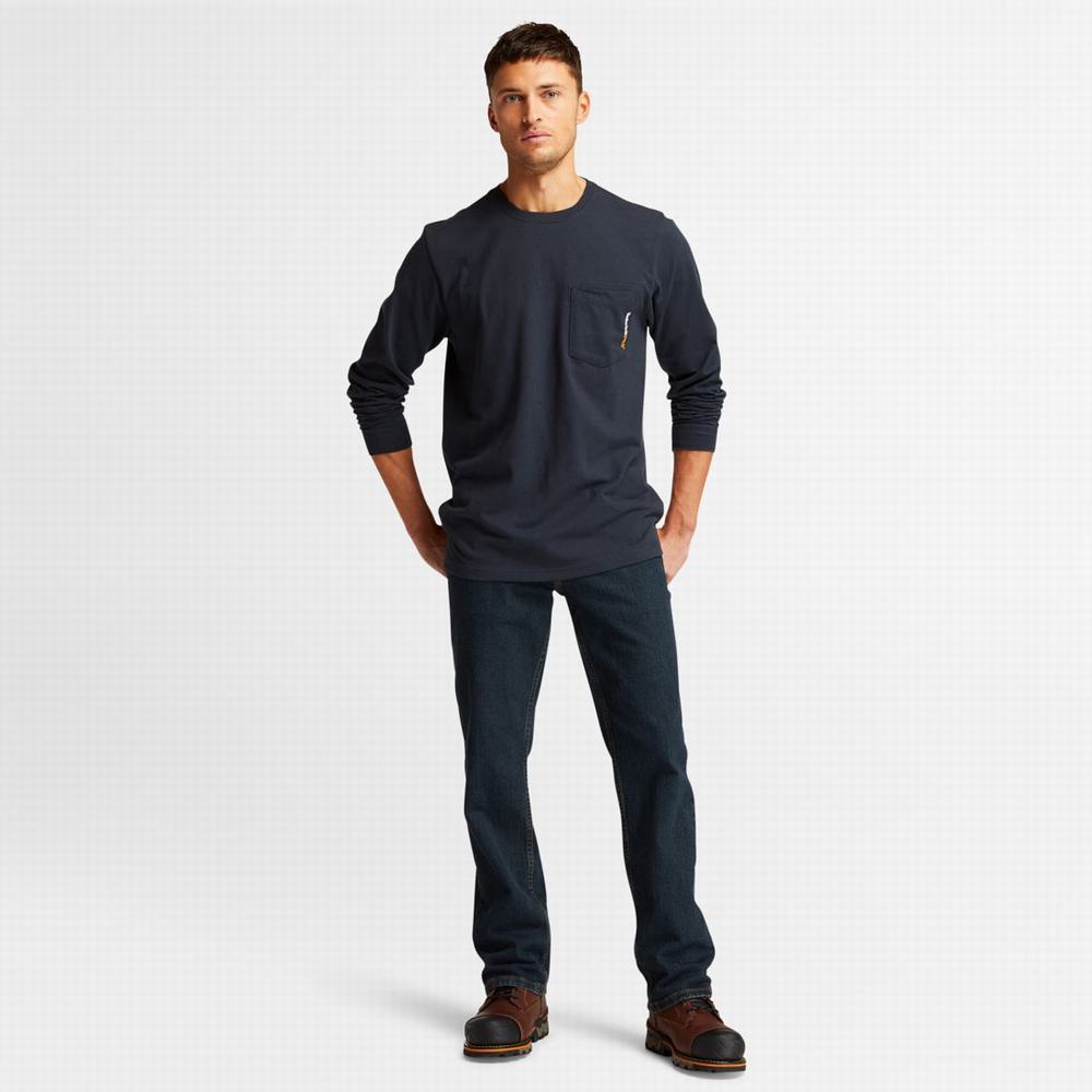 Tricko Timberland PRO® Base Plate Long-Sleeve T-Shirt Panske Námornícka Modrá | BA0467891