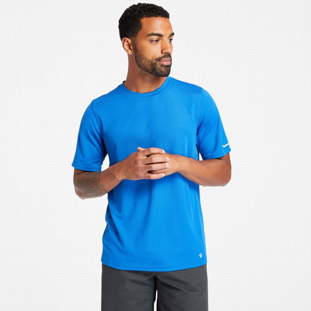 Tricko Timberland PRO® Wicking Good Kratke-Sleeve T-Shirt Panske Modre | HZ3508647